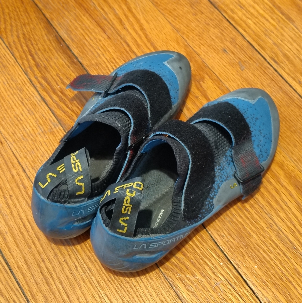 La Sportiva Blue Climbing Shoes